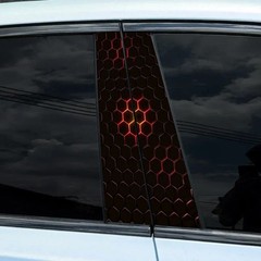 2PCS body sticker HD B column car sticker honeycomb pattern middle column