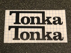 2x Tonka Truck Logo Vinyl Sticker Decal 4″ 6″ 8″ 12″ 16″ 20″ 23″