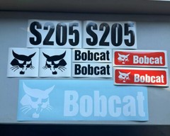 Bobcat S205 (SET OF 7) Skid Steer Replacement Aftermarket Vinyl Decal Sticker