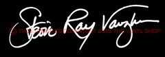x1 9 inch wide “Stevie Ray Vaughan” decal sticker, autograph, decals rock & roll