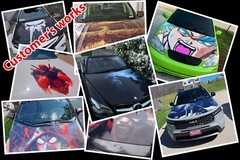 Car Hood Wrap Dark Creature Sticker Fantasy Full Color Custom Decal