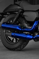 ESSMO PET Marble Forged Gloss Carbon Fiber Royal Blue Vehicle Vinyl Wrap Decal