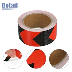 Universal Piece of 1 5cmx10m Arrow Reflective Stickers Safety Warning Protector