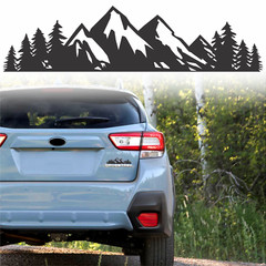 Vinyl Mountain Car Decal Trunk Bumper Sticker Badge or Emblem Vehicle Graphic