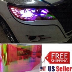 12″x6FT Chameleon Neo RED Colorful Headlight Taillight Fog Tint Film Vinyl Decal