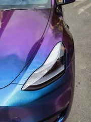 12″ x 60″ Gloss Metallic Chameleon Purple Blue Vinyl Film Wrap Air Bubble Free