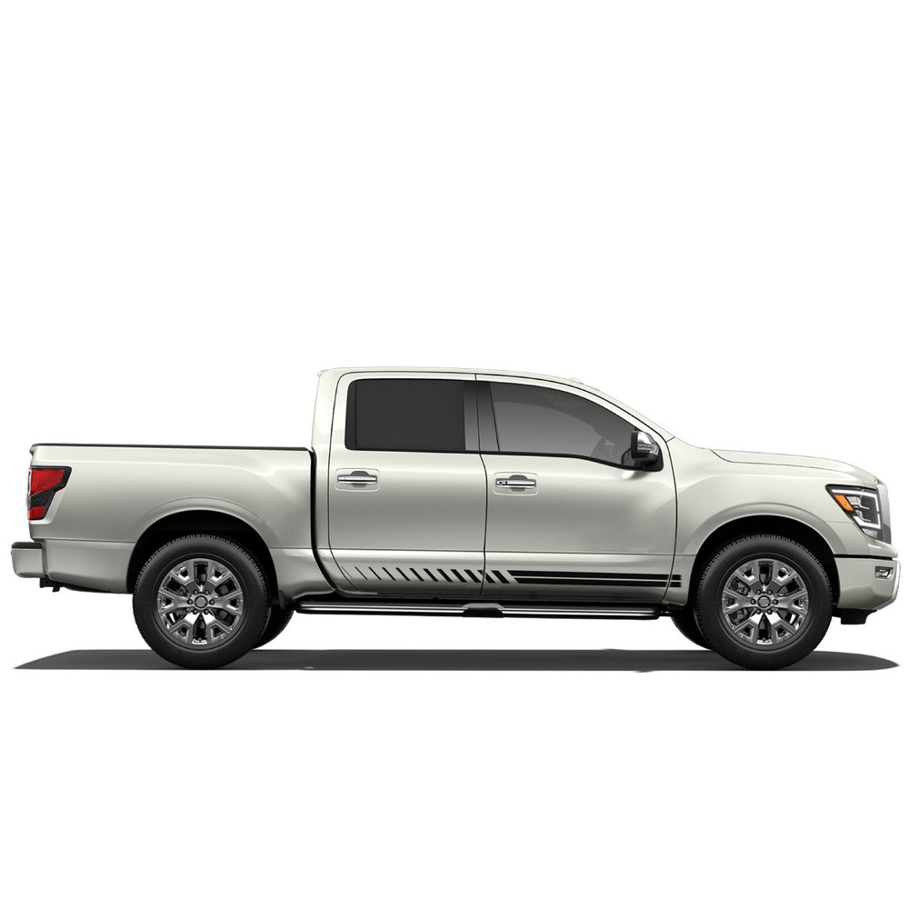Side door line stripes graphics stickers decal compatible with Nissan Titan