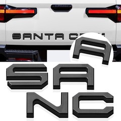 Tailgate Insert Letters Compatible for 2022 2023 2024 Black Edge Gray Faced