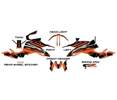 NEW Graphic kit for ktm (2020~) 1290 SUPER DUKE R Graphic Decal Kit (TG-O)
