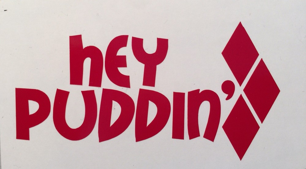 Suicide Squad|Harley Quinn|Hey Puddin| Diamonds|Vinyl|DECAL| Joker|Batman|