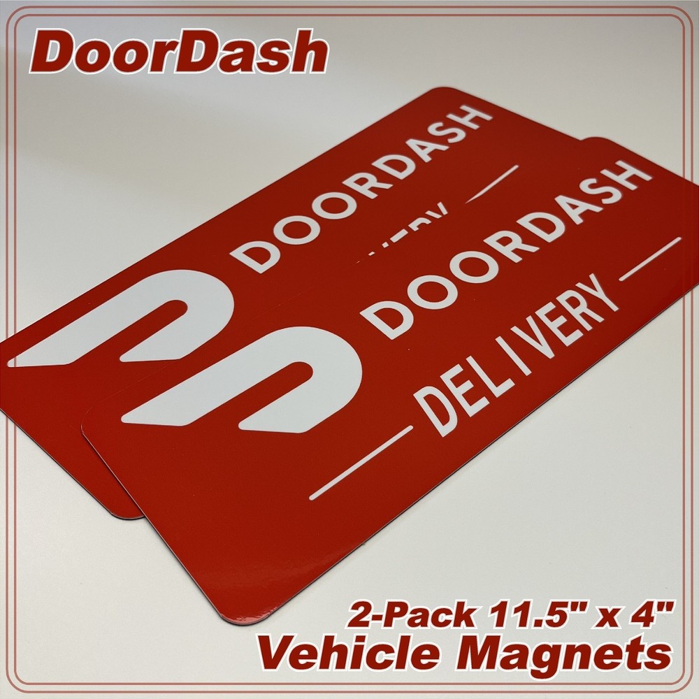 2-Pack Car Magnets for Gig Delivery Drivers FREE SHIPPING!