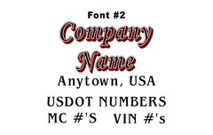 Custom Business Vehicle Lettering for SUV / Car / Truck / SEMI Vinyl Decals