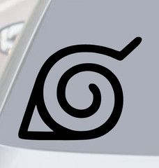 Hidden Leaf Village Symbol Anime Naruto Shippuden Vinyl Decal Sticker Car Window