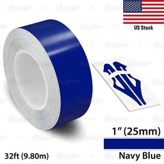 1″ Roll Vinyl Pinstriping Pin Stripe Line Tape Decal Sticker 25mm NAVY BLUE