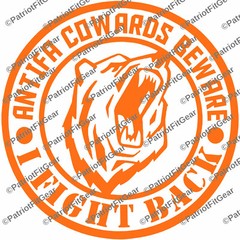 ANTIFA Cowards Beware,I Fight Back,F*ck ANTIFA,Domestic Terrorist,Vinyl Decal