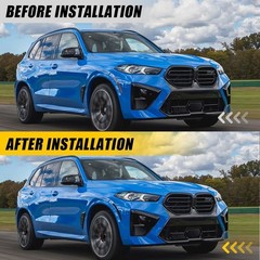 2PCS Precut Side Marker Light Blackouts Vinyl Overlay For 2024 2025 2026 BMW X5