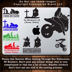 Motorcycle Girl on Crotch Rocket Bikini Biker stunt Fox race Sexy Sticker Decal