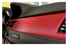 VVivid Xpo Matte Red Dry Carbon Architectural Vinyl Wrap Film | V167