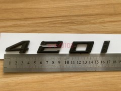 Gloss Black 3D ABS Letters Trunk 420i Emblem Rear Badge for BMW 2017-2022 420i