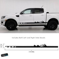 Overland Truck Decal Sticker. Mountain Forest Truck Side Stripes. Universal Fit.