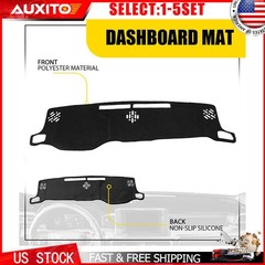 Black Dashboard Cover Pad Mat For Toyota Tacoma 2024-2025 Non-Slip Dash Mat 1-5X
