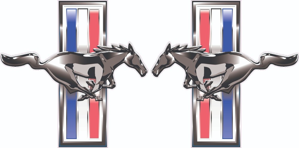 Ford Mustang GT Logo Vinyl Sticker Decal Car Truck Window Bumper Cornhole Wall