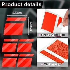8 Pcs Wheel Rim Decal Stripes Car Decals for 18-21 Inch Wheels Reflective Car…