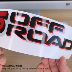 SR5 Off Road decals TRD Sticker Bedside Replacement Reflective Vinyl SET of 2