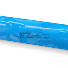 Camouflage Shadow Sky Blue Camo Pattern Car Vinyl Wrap Decal Sticker Sheet Film