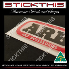 ARB Domed Decal Sticker Badge Bubble Resin 94×45 Deluxe Summit Sahara Bullbar