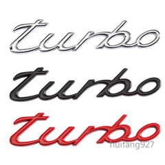 Metal 3D Car Rear Trunk Lid Tailgate Badge Turbo Emblem Nameplate Decal Sticker