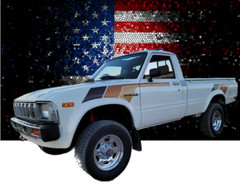 VINTAGE STYLE RETRO VINYL DECALS/ GAPHICS/ CALCAS/ Fit TOYOTA P/U 80/ 84