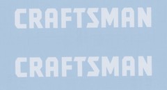 2 New CRAFTSMAN Tools 8″ White Decals Stickers Truck Toolbox Decal