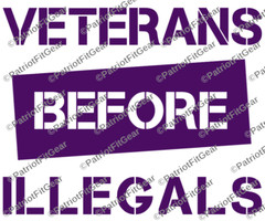 Veterans Before Illegals,Support Our Troops,We The People,Custom Vinyl Decal