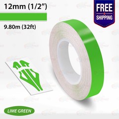 LIME GREEN 1/2″ PIN STRIPE Car Model Motorcycle Decal TAPE Vinyl Sticker 12mm