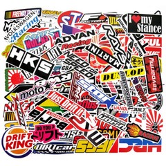 100Pcs Mixed Stickers Motocross Motorcycle Car ATV Racing Bike Helmet Decals Lot
