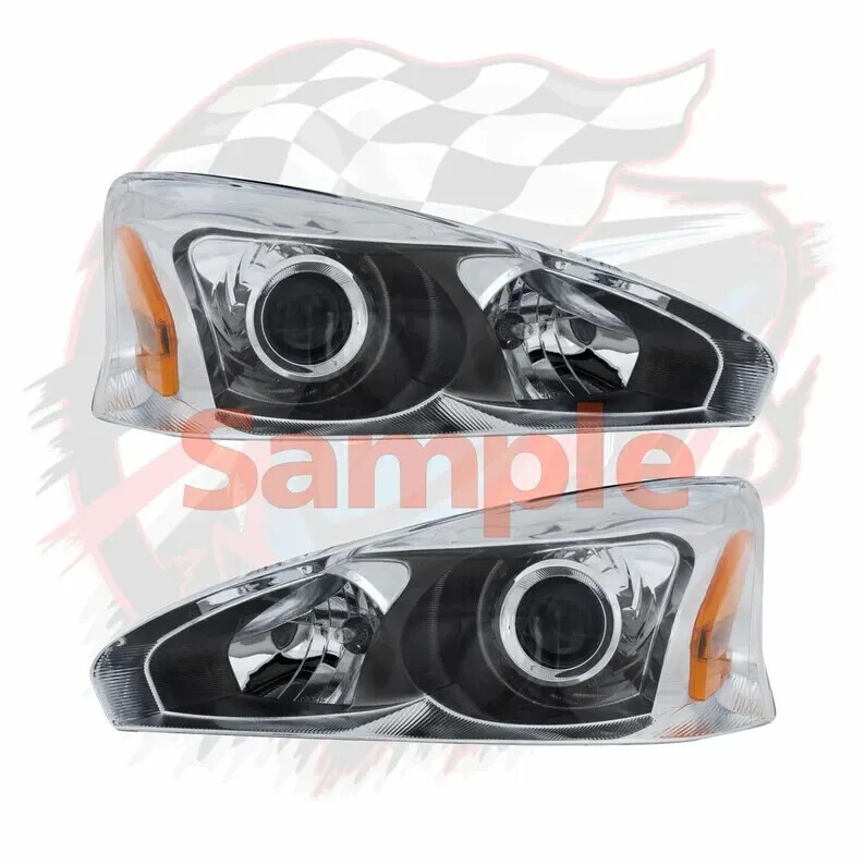 Set of 2 Faux / Fake – Bug Eye LED Headlight Assembly Stickers / Decals Ver Mod2