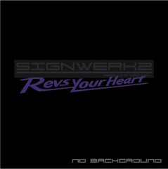 Revs Your Heart Decal sticker Yamaha moto gp YZR-500 YZM-R1 R3 R6 YZF-R1M Pair