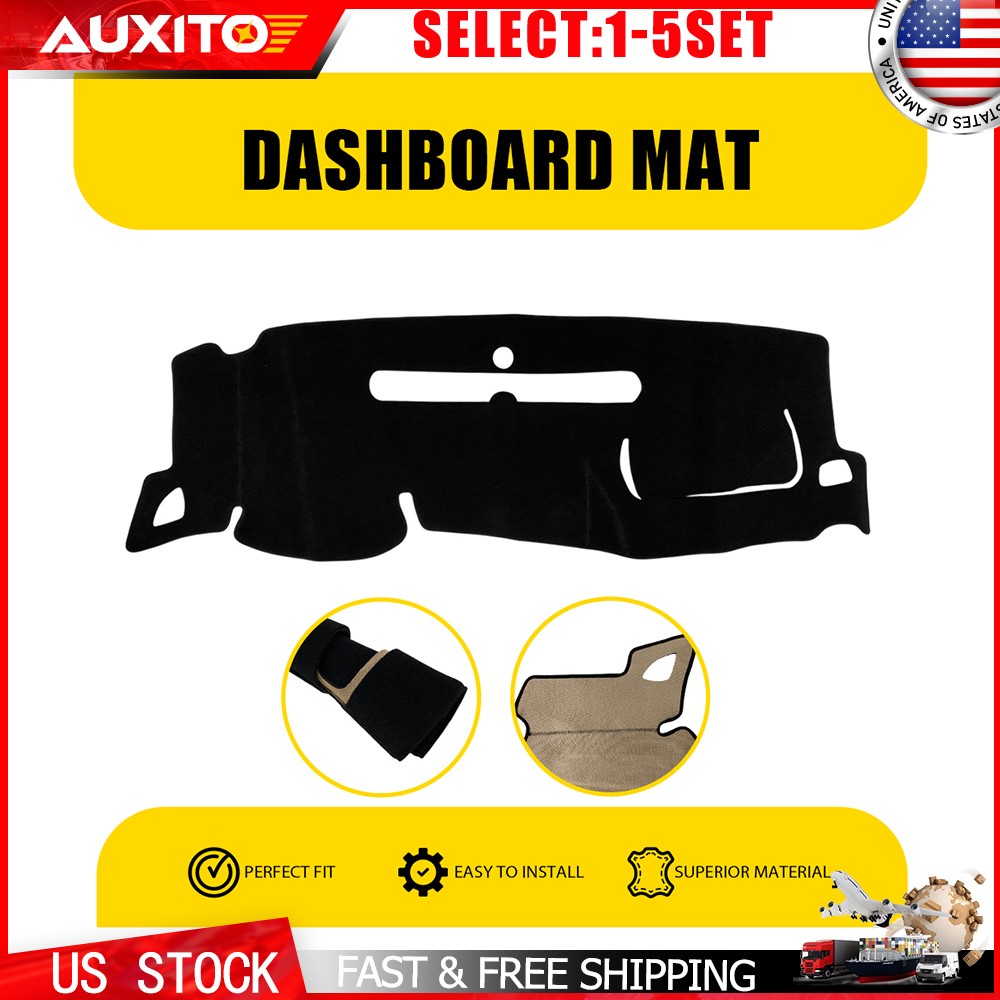 Dashboard Cover for 07-13 GMC Sierra 2500 3500HD Dash Mat Protector Carpet 1-5X