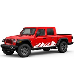 Side door mountains graphics stickers decal compatible with Jeep Gladiator