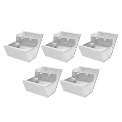 2 Count Bunny Pet Feeder Hanging Chicken Trough Bowls for Rabbits
