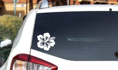 Hawaiian Hibiscus Flower Vinyl decal – Window sticker car – Waterproof