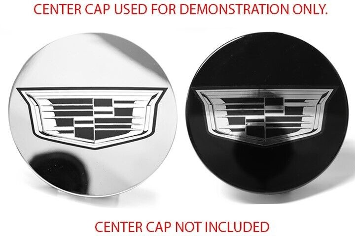 4 CADILLAC ESCALADE CTS ATS CENTER CAP LOGOS DECALS VINYL 20 22 WHEELS 8994