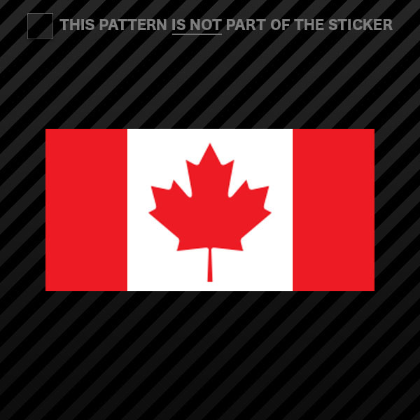 Canadian Flag Sticker Self Adhesive Vinyl canada