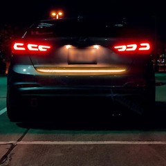Car Auto Trunk Reflective Warning Sticker Tape Rear Bumper Safety Strip Decal
