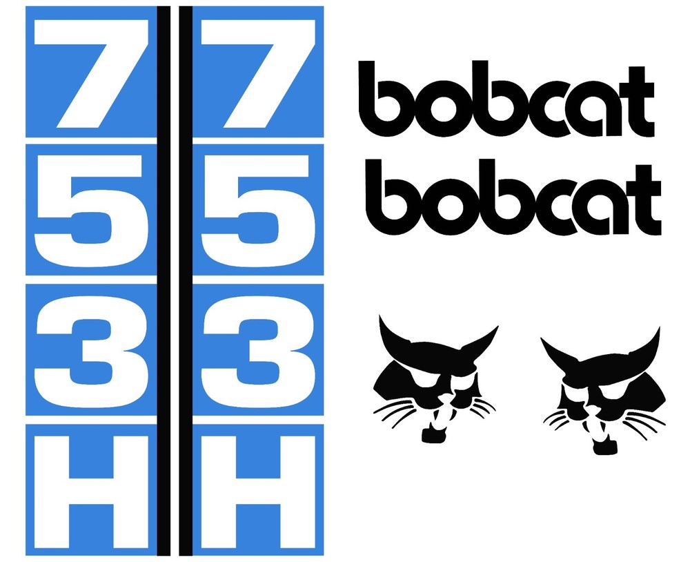 Fits Bobcat 753H Decals Stickers kit Repro Aftermarket Decal kit Premium Vinyl