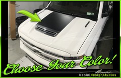 Hood Graphic Stripes Style 1 Fits 2017 Chevy Silverado HD