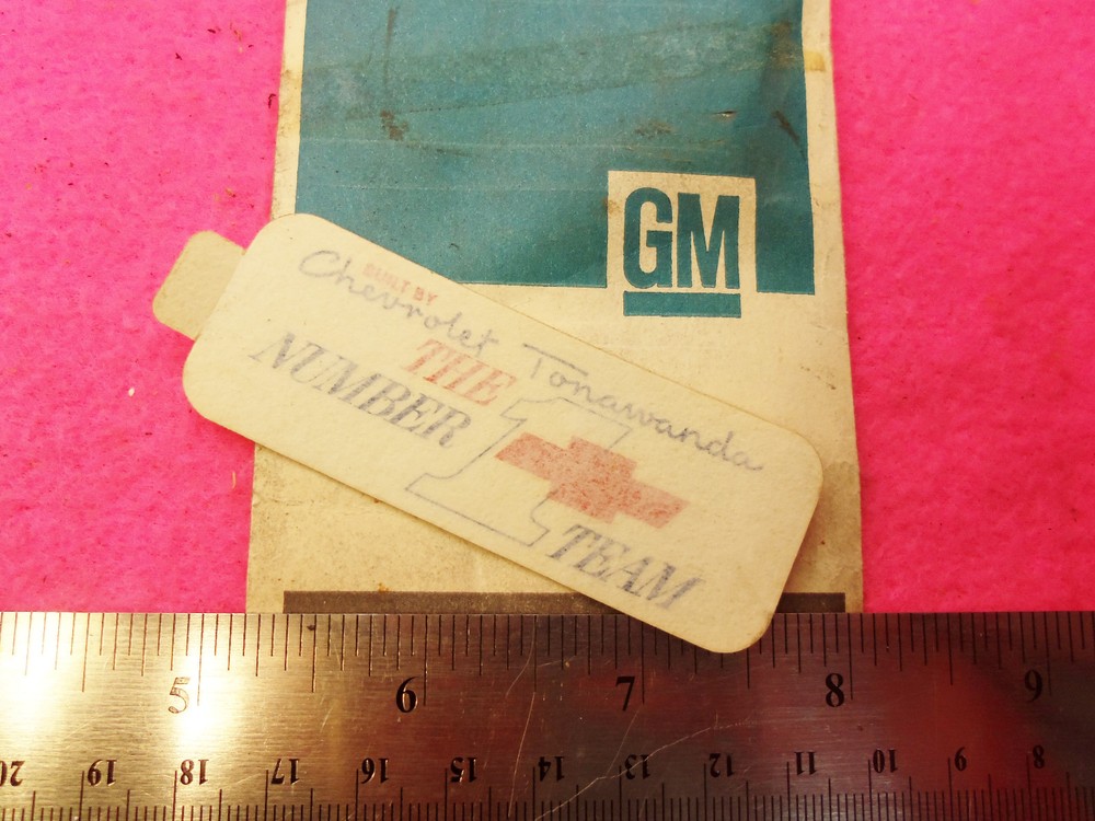 NOS REAL TONAWADA 396 427 454 DECAL valve cover 1968-1970 L72 L78 L71 NCRS