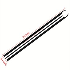 For BMW 1 3 4 5 X3 X5 X6 M3 M4 M5 M6 Black Bumper Bonnet Rear Trunk Decals 2Pcs