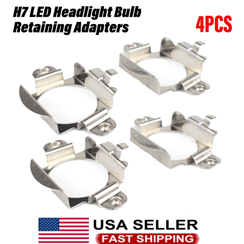 H7 LED Headlight Bulb Adapter Holders Socket Base Retainer Clip for Bens-C VW 4X